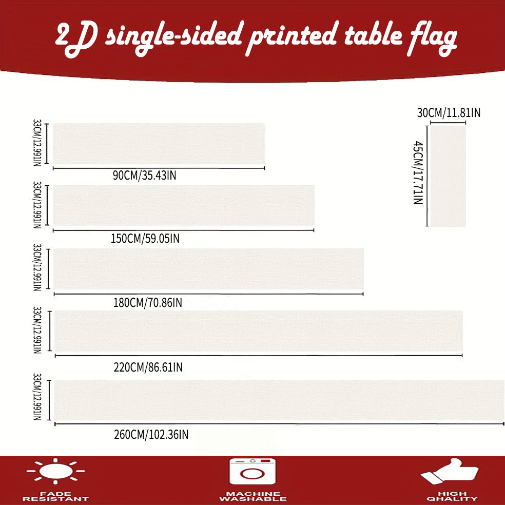 Christmas Table Runner - Rustic Trees & Pine Cones Decor